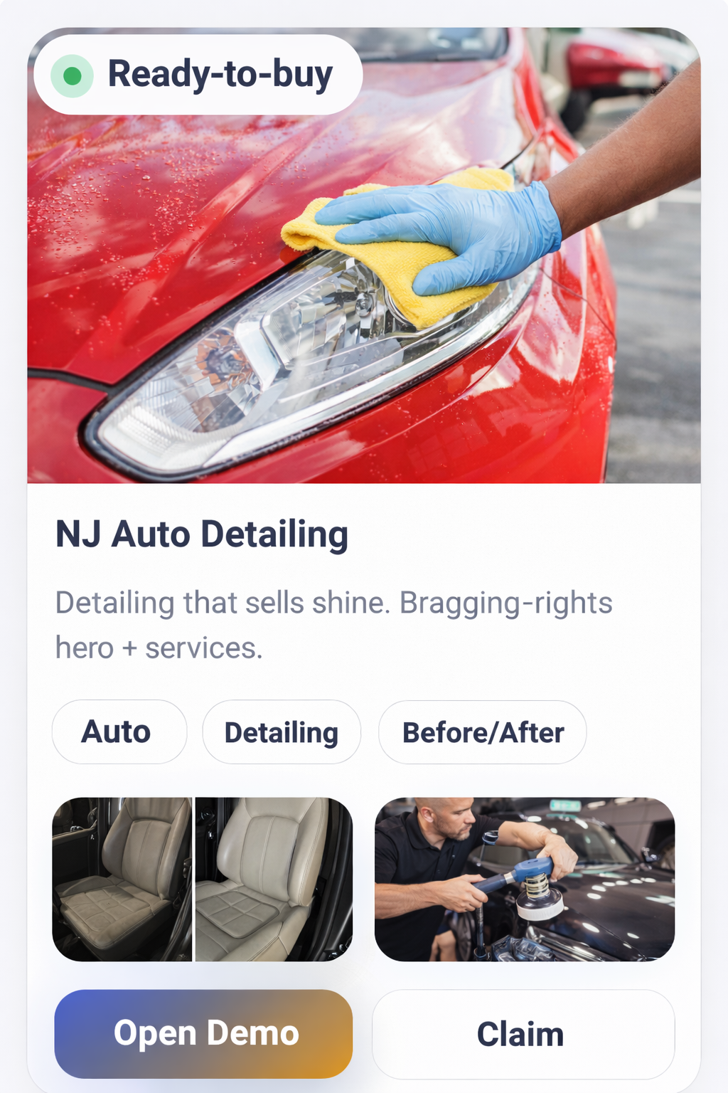 NJ Auto Detailing demo