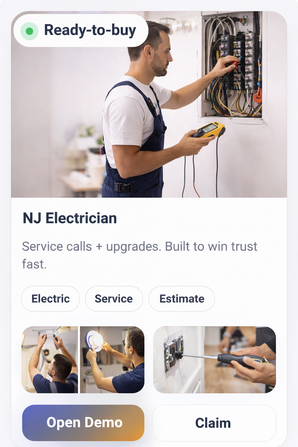 NJ Electrician demo