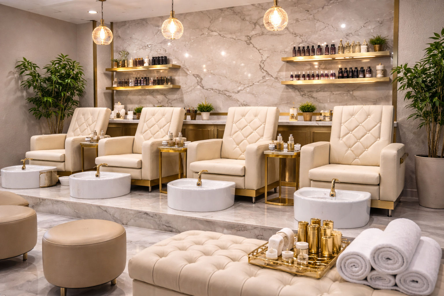 Luxury braids / glam look