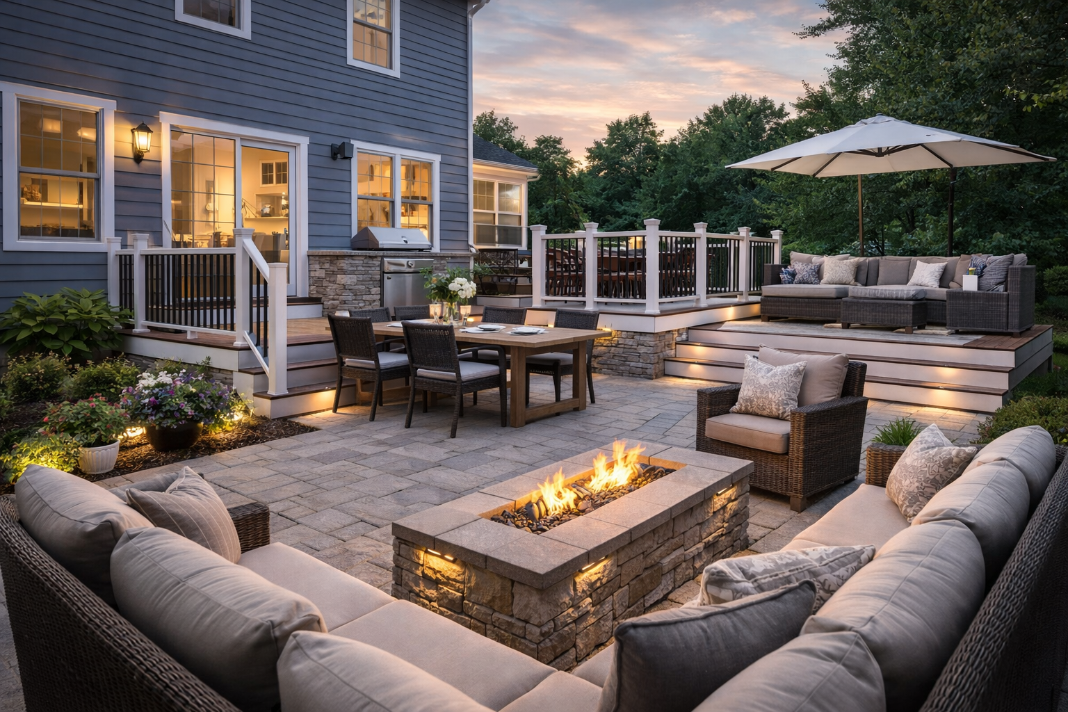 Twilight exterior renovation